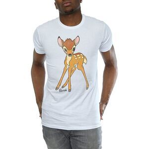 Bambi Mens Classic Cotton T-Shirt / White